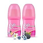 Eva Shine Roll On Deo | No Alcohol No Aluminium| Chemical Free| For Bright Underarms (Wild berries & Tahiti Monoi Oil) | For Women (50ml. pack of 2)
