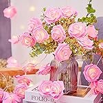 One94Store Rose Flower LED String Fairy Light â 14 LED 3-Meter Night Light for Home Decor, Bedroom & Indoor/Outdoor Use, Romantic Decor, Valentine Day Gift, Love Gift for Her, Couple Gift