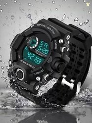 selloria KIDS-G-SPORT LOOK BAND SHOCK CHRONOGRAPH RESISTANCE Dig...