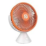 Portronics Aero Breeze Portable table Fan 178mm, USB Rechargeable Fan, 3 Speed Airflow, Battery Powered Silent Operation, 4 Hours Back Up, 360Â° Rotatable USB Fan, BLDC Fan for Kitchen,Office,Home