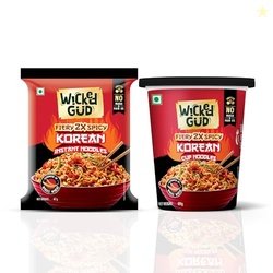 WickedGud Fiery 2X Spicy Korean Noodles | Instant Pack and Cup Combo P