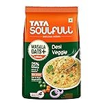 Tata Soulfull Masala Oats+ With Millets, Desi Veggie, 500g, Real Vegetables, 25% Millets, Non Sticky, Evening Snack, Healthy Snack