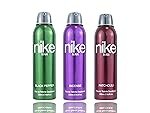 Nike Unisex Black Pepper + Incense + Patchouli Fresh Spray Deodorant For Man – Pack Of 3 (200Ml Each), 3 Count