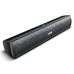 Mivi Fort Q18 Soundbar with 18W Bluetooth Speakers Soundbar, 2.0 Channel with 2 in-Built Full-Range Speakers, Multiple Input Modes, 6H Playtime, 2000mAh, Made in India Sound bar for TV