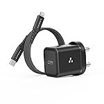 Ambrane 20W Fast Charger Adapter for iPhone 17/17 Air/17 Pro/17 Pro Max, 16/16 Plus/16 Pro/16 Pro Max, 15/15 Plus/15Pro/15 Pro Max & Other Type C Devices with USB C to Lightning Cable