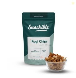 Snackible Peri Peri Ragi Chips (Pack of 6) - 6x70gm | Gluten Free | Ri