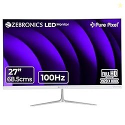ZEBRONICS SA127 LED Monitor, 27 inch (68.5cm), 250 nits, 100Hz, FHD, 1
