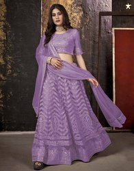 Reelove Factory Embroidered Semi Stitched Lehenga Choli