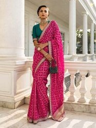 Libas Printed Bandhani Saree