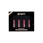 Pilgrim Matte Mini Liquid Lipstick 4 in 1 Pack Smudgeproof, Hydrating & Lightweight (The Pink Sin, 4 ml)