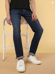 Wrangler Men Slim Mid Rise Blue Jeans