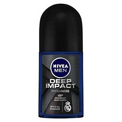 NIVEA MEN Deep Impact Freshness Underarm Roll On Deodorant for Men wit