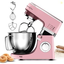 INALSA Stand Mixer 1200W|Pure Copper Motor|5.3L SS Bowl With Splash Gu