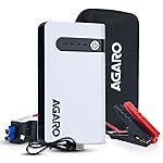 AGARO Primo Portable Jump Starter, 12000mAh Battery for Car & Bike, 2 in 1 – Jump Starter & LED Flashlight, Safety Protection, Type C Charge, Petrol & Diesel Engine Compatible, with Carry Bag