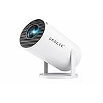 Cadlec LiteBeam X1 Smart 4K LED Projector | Android 13, 720p, 408 Lumens, 1500:1 Contrast, Manual Focus/Automatic Keystone, OTT Apps, 1-Year Replacement Warranty (White)
