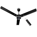 INALSA BLDC Ceiling Fan 1200mm Aero Swift Edge|Ceiling Fan with Remote Control Timer/Boost Mode|BEE 5 Star Rated Energy Efficient|Low Noise|High Air Delivery|LED Indicator|3 Yr Warranty on Motor,Black