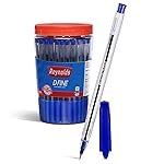 Reynolds DFINE Ball Pen SET – 70 BLUE PENS WITH COMFORTABLE GRIP |BLUE BALL PENS FOR WRITING | PEN FOR STUDENTS & OFFICE STATIONERY | 0.7 mm TIP SIZE