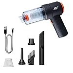 Ant 4 in 1 Wireless Handheld Vacuum Cleaner, 4000Pa High Suction Power, Twin Turbine Motors, Portable Small Cordless Vacuum Cleaner Air Duster for Home Car and Office_ DB 22, Black