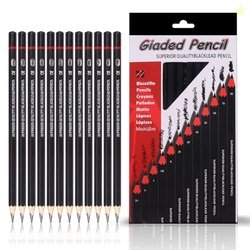 Corslet 12pc Sketch Pencil Set - Art Supplies for Beginners and Profes