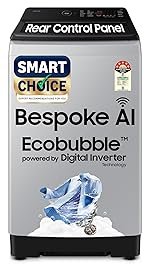 Samsung Smart Choice 10 Kg, 5 Star, AI Wash, AI Energy Mode, Wi-Fi, Ecobubble, AI VRT+, Soft Closing Door, Digital Inverter, Fully-Automatic Top Load Washing Machine (WA80F10E2LTL, Lavender Gray)