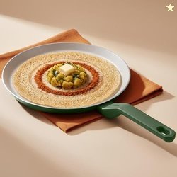 Ember Cookware Arcilla Ceramic Non Stick Tawa 28cm | Non Toxic Roti &