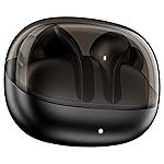 Boat Airdopes Plus 311, Glass Design, ENx Tech, Fast Charge, 50 Hrs Battery, Stream Ad Free Music via App Support Bluetooth Earbuds, TWS Ear Buds Wireless Earphones with mic (Charcoal Black)