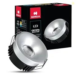 Havells Crysta Deco Cob 7W 6K Silver,Led-Spotlights,Energy Efficient,L