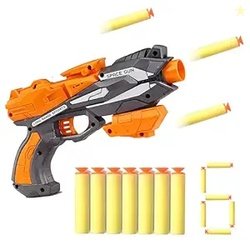 Toyshine Thunder Strike Load and Shoot Gun Toy with 6 Safe Foam Darts