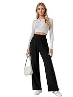 KOTTY Womens Solid Pull ON Eerie Black Casual Pants