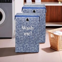 Urbane Home (Pack of 2) Clothes Basket | 75 LTR | Toy Storage Box with