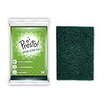 Presto! Green Scrub Pad with 15mm Thickness | 3 x 4 inch, Pack of 3
