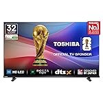 Toshiba 80 cm (32 Inches) HD Ready Smart LED TV | Dolby Audio & DTS Virtual:X | Game Mode | REGZA Engine | VIDAA OS | 32V35RP (Black)