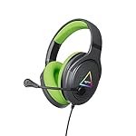 amazon basics 7.1 USB Gaming Wired Over Ear Headphones with Mic | Virtual Surround Sound | 50mm Driver | RGB LEDs (Black – Green)