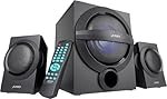 F&D A140X 2.1 Channel Multimedia Speaker (Black) | Wireless Bluetooth Speakers | Subwoofer Satellite Speakers/USB/FM | Home Theatre | Powerful Bass | Speaker for Laptop, Pc & Mobile