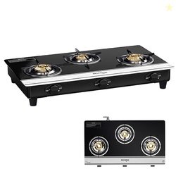 Milton Ignis Pro 3 Burners Auto Ignition Gas Stove | ISI Certified | 6
