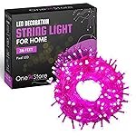 One94Store LED Pixel String Light Pack of 1 â 36 Ft Flexible Copper Wire Fairy Light with 360Â° Bright Pink LED Bulbs, Decorative Pixel Series for Home, Diwali, Christmas & Party Decoration