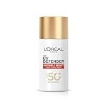 L’Oreal Paris Uv Defender Invisible Resist Daily Sunscreen Spf50+ Pa++++ 50Ml |All Skin Lightweight, Waterproof, Sweatproof & Protects From Pollution & Dust