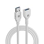 Portronics Uniconnect, 1.5M USB Extension Cable, Durable USB Type-A Male to Female Cable, PVC Build, Data Transfer & Charging, Compatible with Laptops, PCs, Printers & More