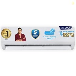 Midea 1.5 Ton 3 Star Inverter Split AC (Copper, Convertible 6-in-1 wit