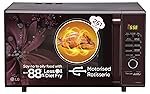 LG 28 L Convection Microwave Oven (MC2886BRUM, Black, 360Â° Motorised Rotisserie for Bar-be-queing, Diet Fry, Ghee in 12Mins, 251 Auto Cook Menu, Stainless steel cavity & Health Plus Menu)