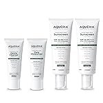 AquÃ©ria French Skincare Kit (Pack of 4) for Acne-Prone, Oily & Combination Skin | Oil Control Brightening French Sunscreen SPF 50 (50g x 2) | 5% Niacinamide & Ceramides Face Wash (20ml) | Oil-Free Gel Moisturizer (15g) | Fragrance-Free, Lightweight, Non-