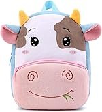 HappyChild Kids Plush Backpack for Boys and Girls, Plush Animal Cartoon Mini Backpack Little kids bags for 2-5 years