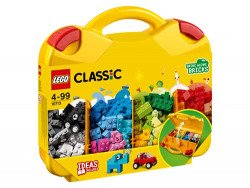 LEGO 10713 Classic Creative Suitcase, Toy Storage, Fun Colourful Basic