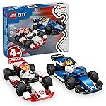 LEGO City F1 Williams Racing & Haas F1 Race Cars Vehicle Toy Set 60464 Building Blocks Toys for 4+ Gift for Boys and Girls