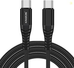 Kratos Type C 2.1 A 1 m Fast Charging Type C to Type C (Compatibl...mo