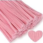 Chenille Pipe Cleaners, Pink, 100 Pieces, DIY Craft Supplies