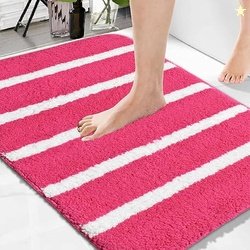Microfiber Soft Anti Slip Water Absorbent Door Mat | Bath Mat with Rub