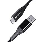 Ambrane 60W / 3A Fast Charging Output Type C To Usb Cable with Type-C to USB for Mobile, Neckband, True Wireless Earphone Charging, 480mbps Data Sync Speed, 1m Length (ACT – AZ10, Black)
