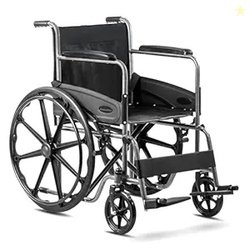 KosmoCare Dura Rexine Wheelchair | Self-Propelled & Attendant Use | Ha