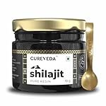 Cureveda Himalayan Shilajit For Men – Resin | 98% Fulvic Acid For Energy, Endurance & Vitality | 100% Ayurvedic (10 gm)
